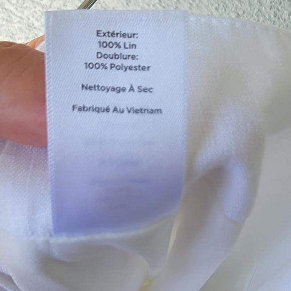 Talbots Linen Women's White Pants - Picture 2 of 11